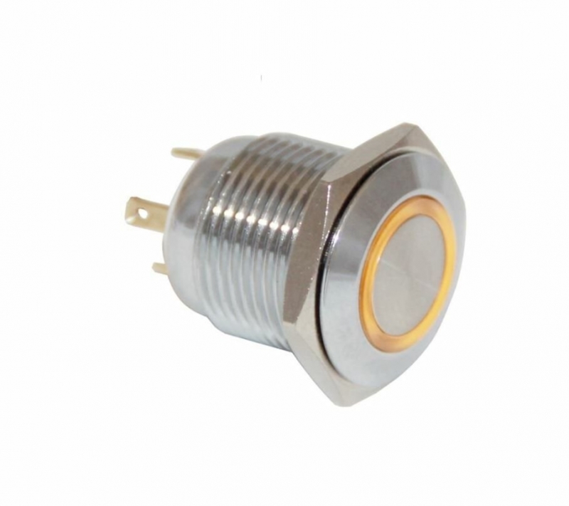 Swion 16mm Led'li Metal Buton Yaylı