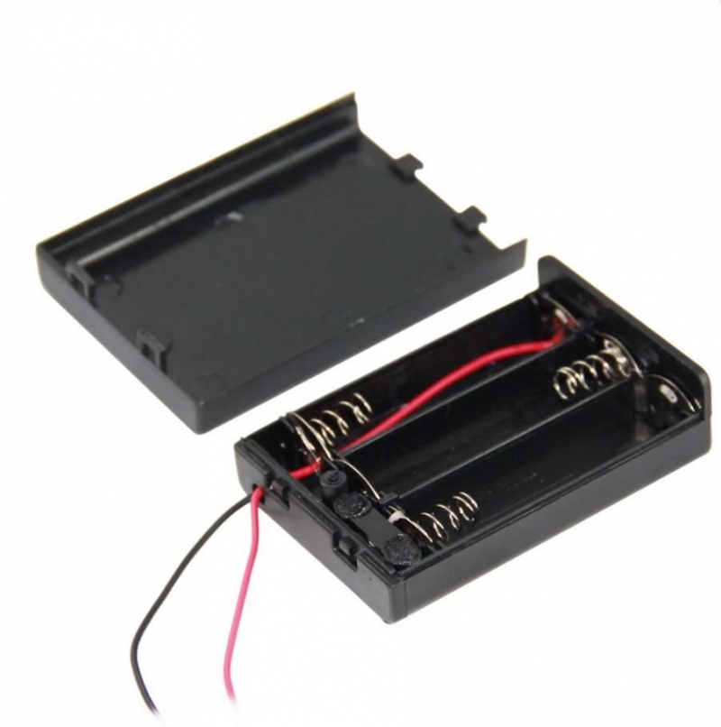 Algatec IC-233E 3'lü Pil Kutusu Kapaklı Swıtchlı 10 Adet
