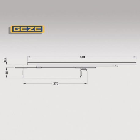 Geze Boxer Ankastre Kapı Kapatıcı Hidrolik 3-6